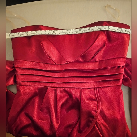 MY MICHELLE RED PARTY SLEEVELESS DRESS SIZE 1 - Picture 6 of 10